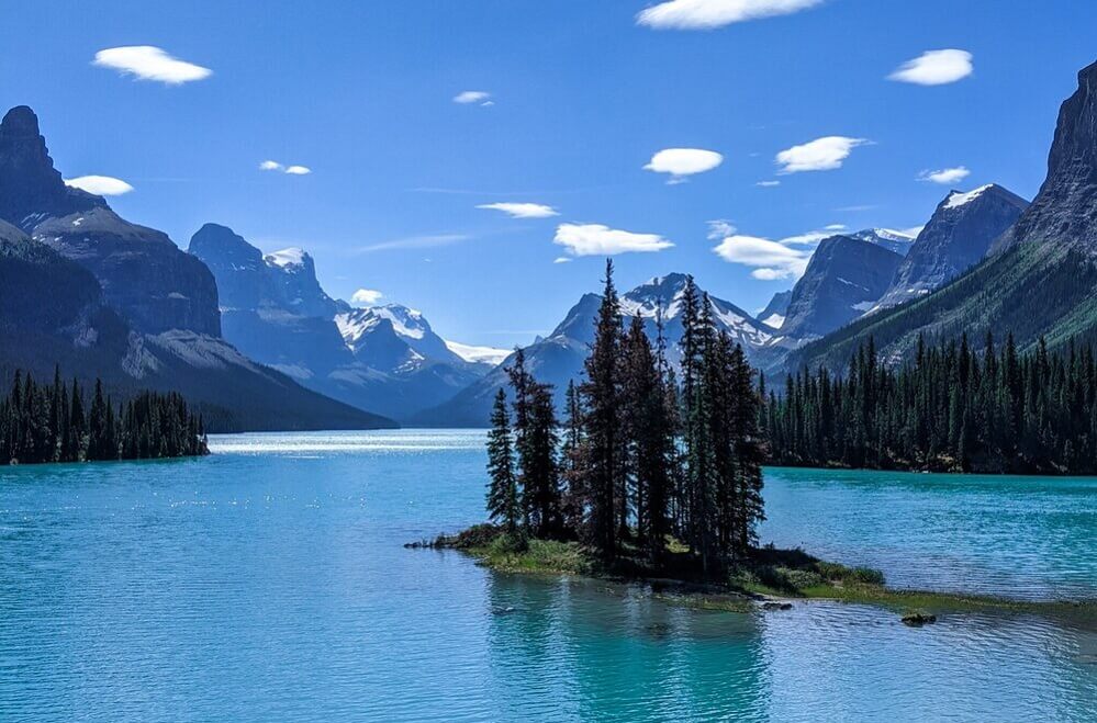 Island in Jasper National Park, Canada